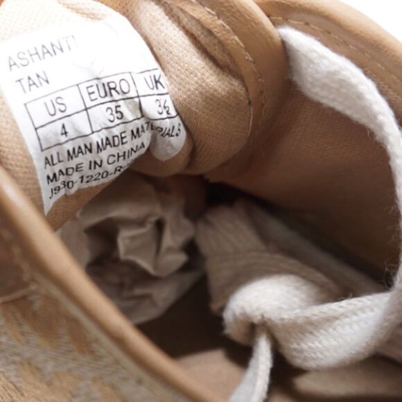 Michael Kors Ashanti Khaki/Tan Monogram Logo Sneakers, Size 4 / 35 - Picture 12 of 14